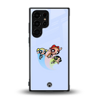 powerpuff girls cartoon back phone cover | glass case for samsung galaxy s23 ultra