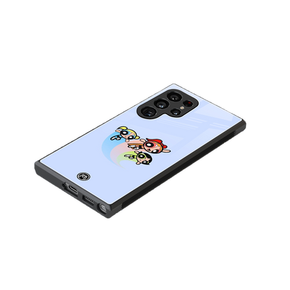 powerpuff girls cartoon back phone cover | glass case for samsung galaxy s24 ultra