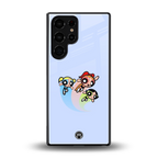 powerpuff girls cartoon back phone cover | glass case for samsung galaxy s25 ultra