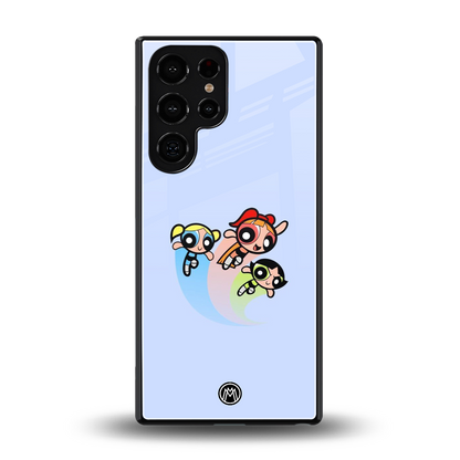 powerpuff girls cartoon back phone cover | glass case for samsung galaxy s25 ultra