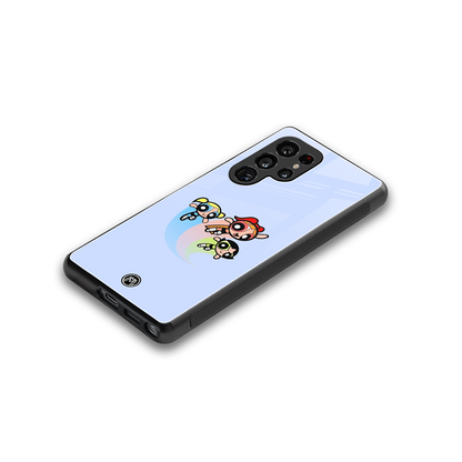 powerpuff girls cartoon back phone cover | glass case for samsung galaxy s25 ultra