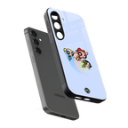 powerpuff girls cartoon back phone cover | glass case for samsung galaxy s25