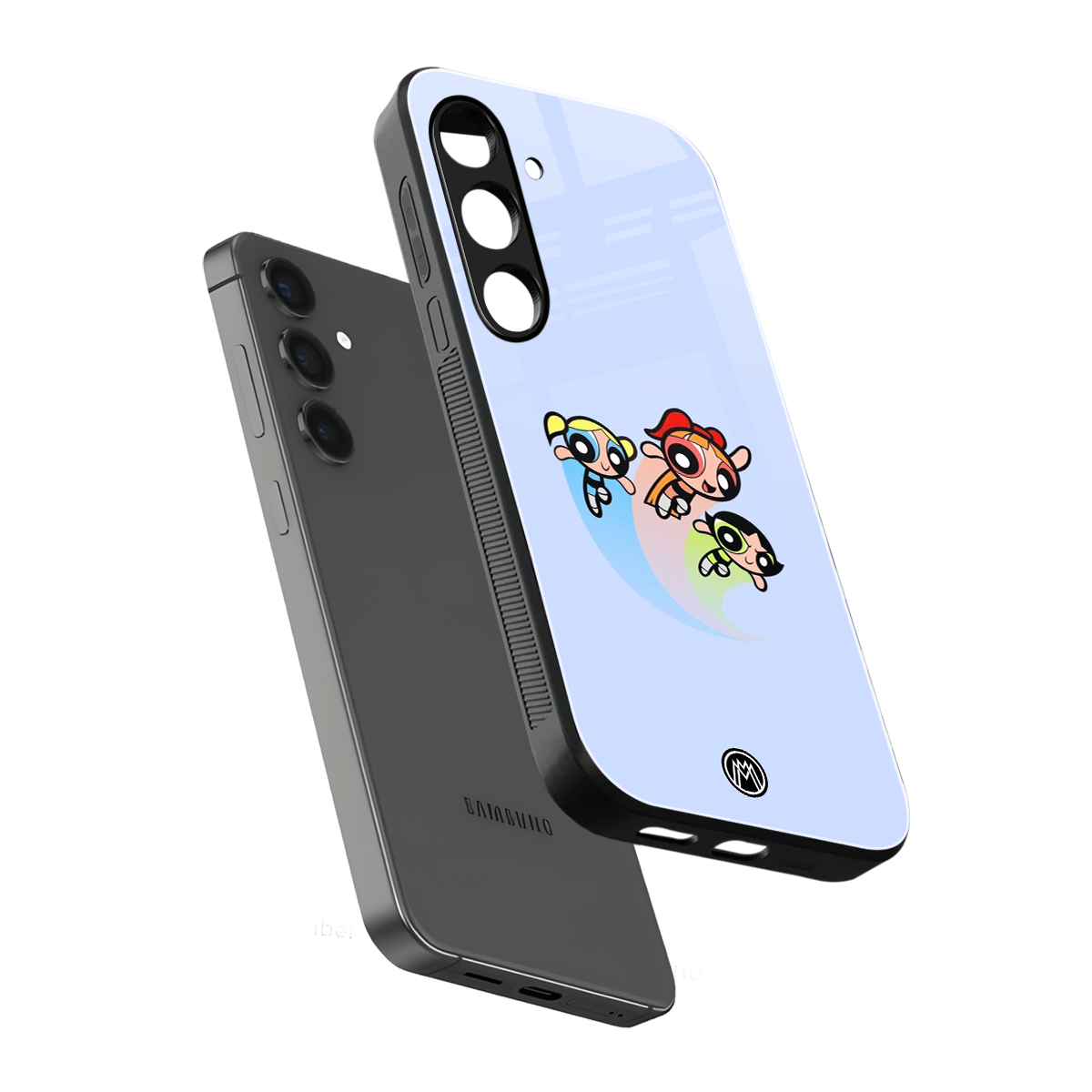 powerpuff girls cartoon back phone cover | glass case for samsung galaxy s24 plus