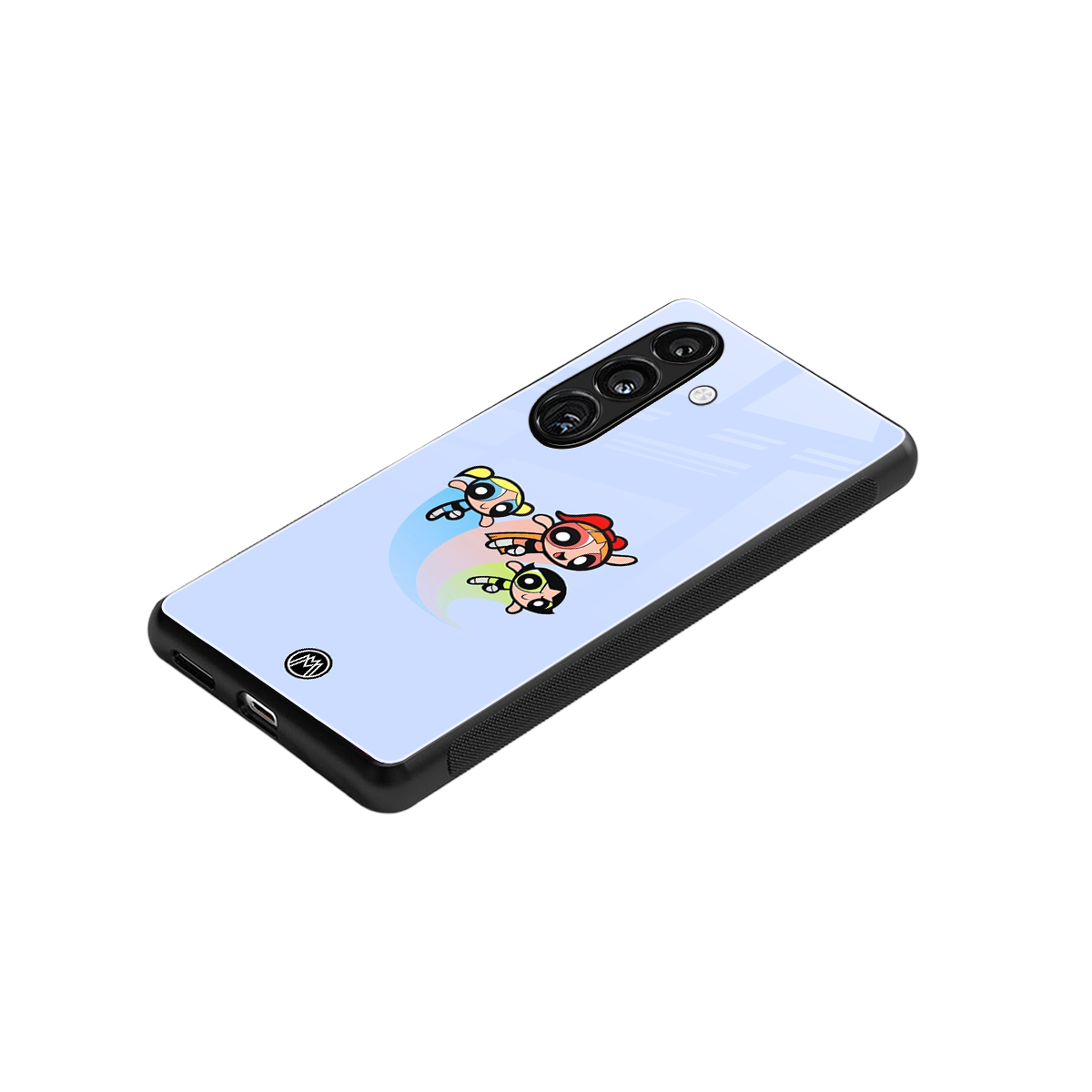 powerpuff girls cartoon back phone cover | glass case for samsung galaxy s23 plus