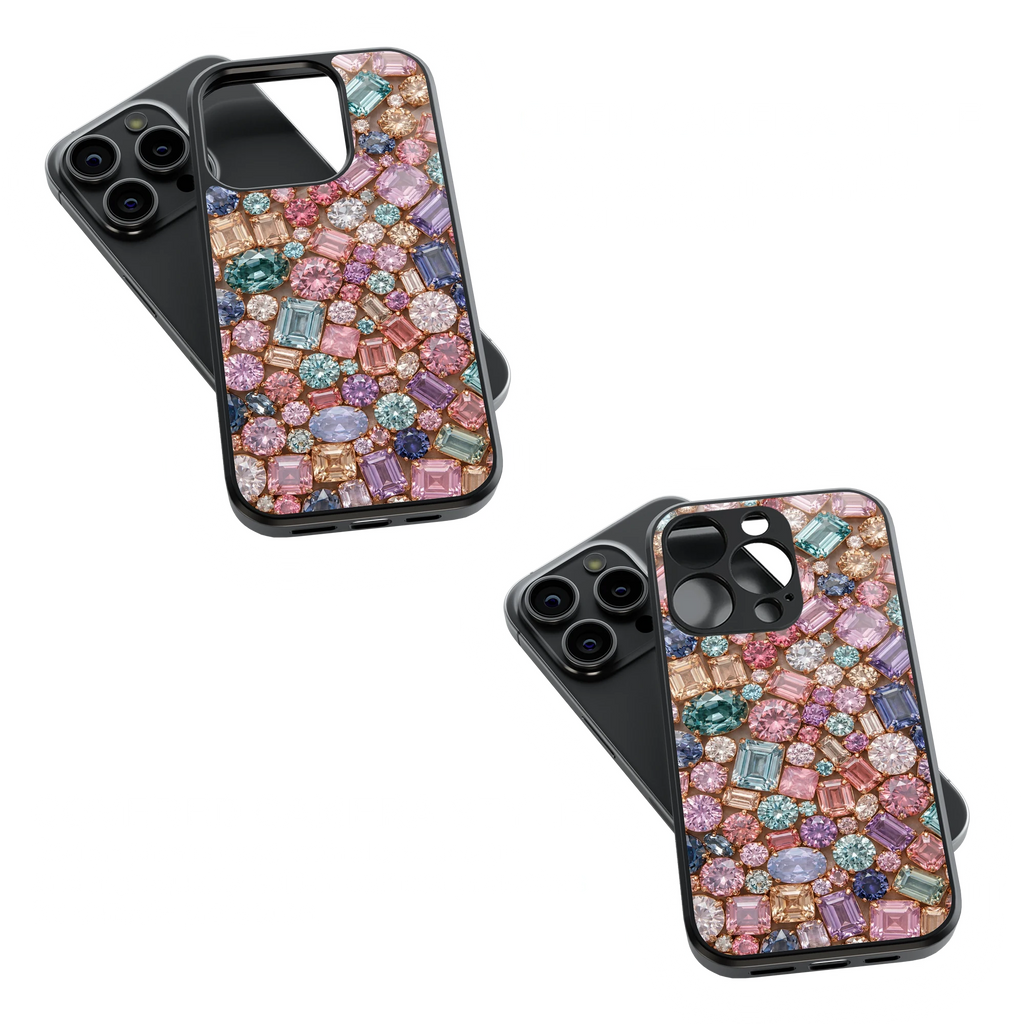 Trendy Glass Back Mobile Case for iPhone, Samsung, Redmi, OnePlus, Google Pixel, Motorola