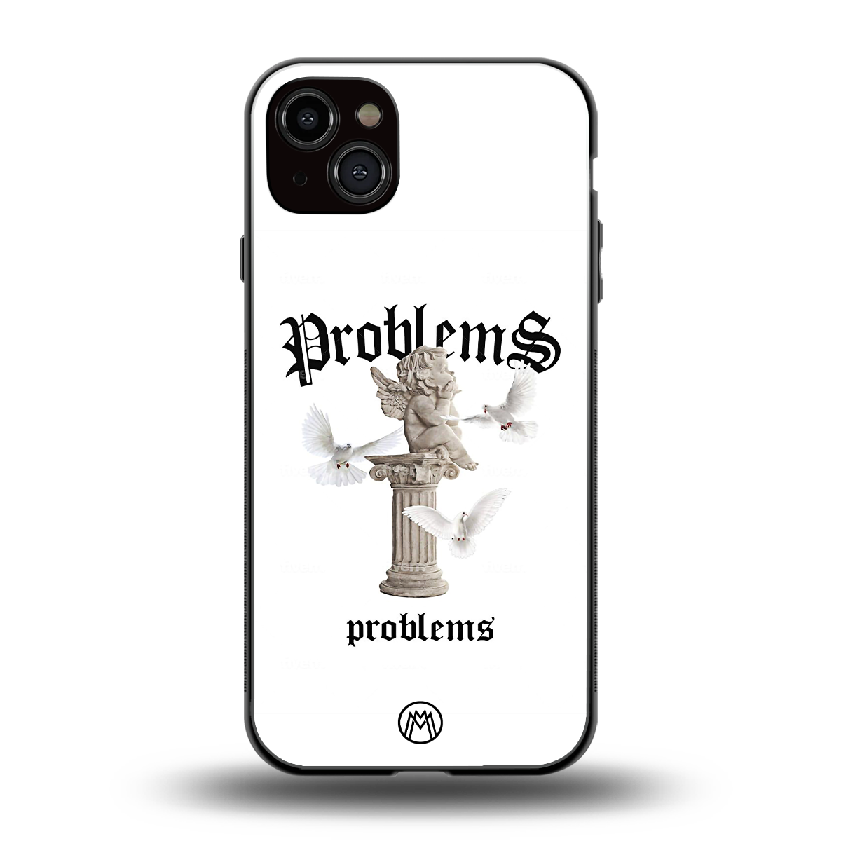 problems back phone cover | glass case for iphone 15 plus