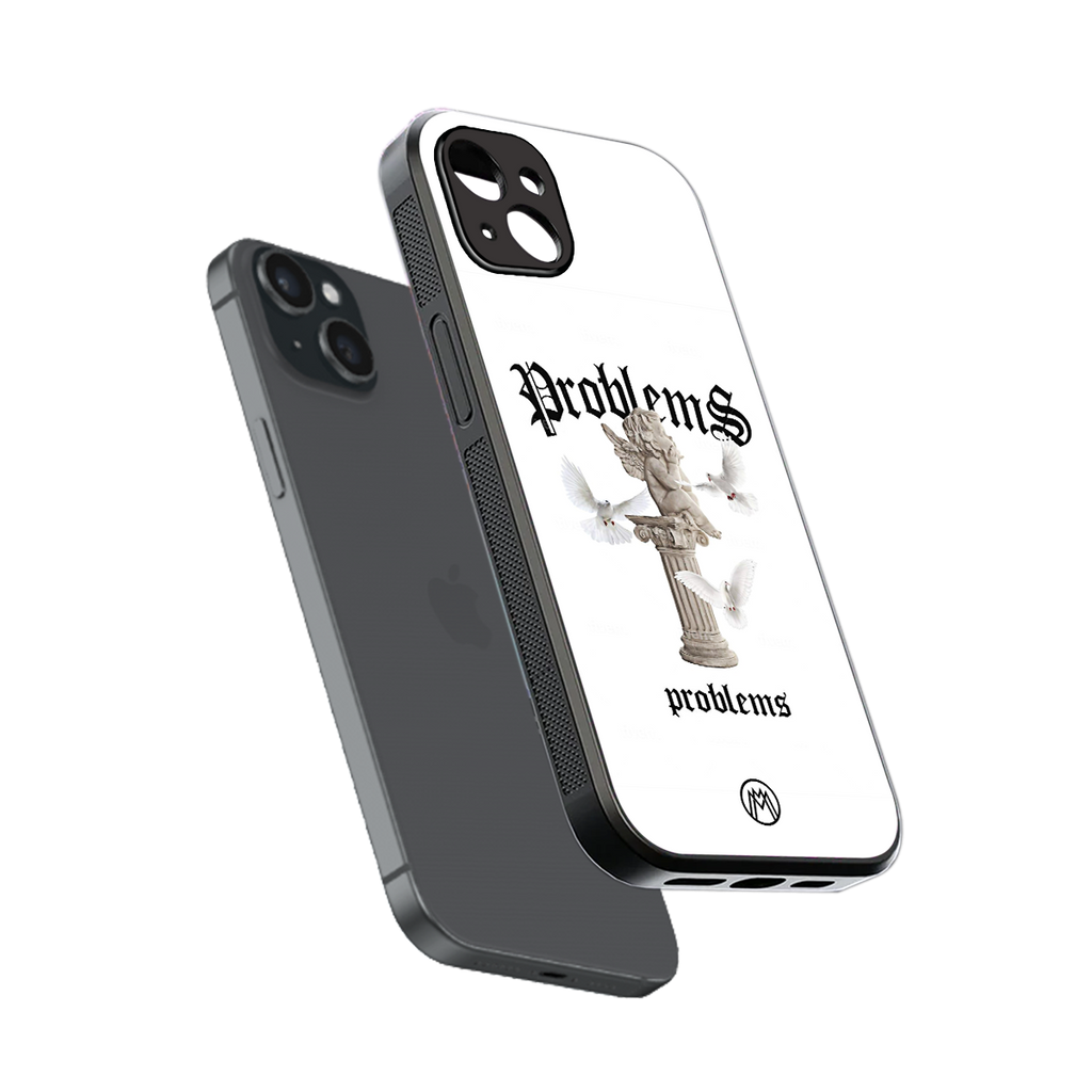 problems back phone cover | glass case for iphone 15 plus