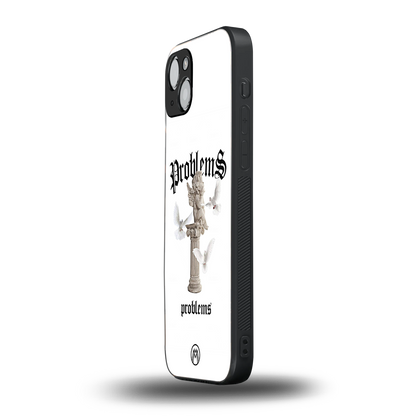 problems back phone cover | glass case for iphone 15 plus
