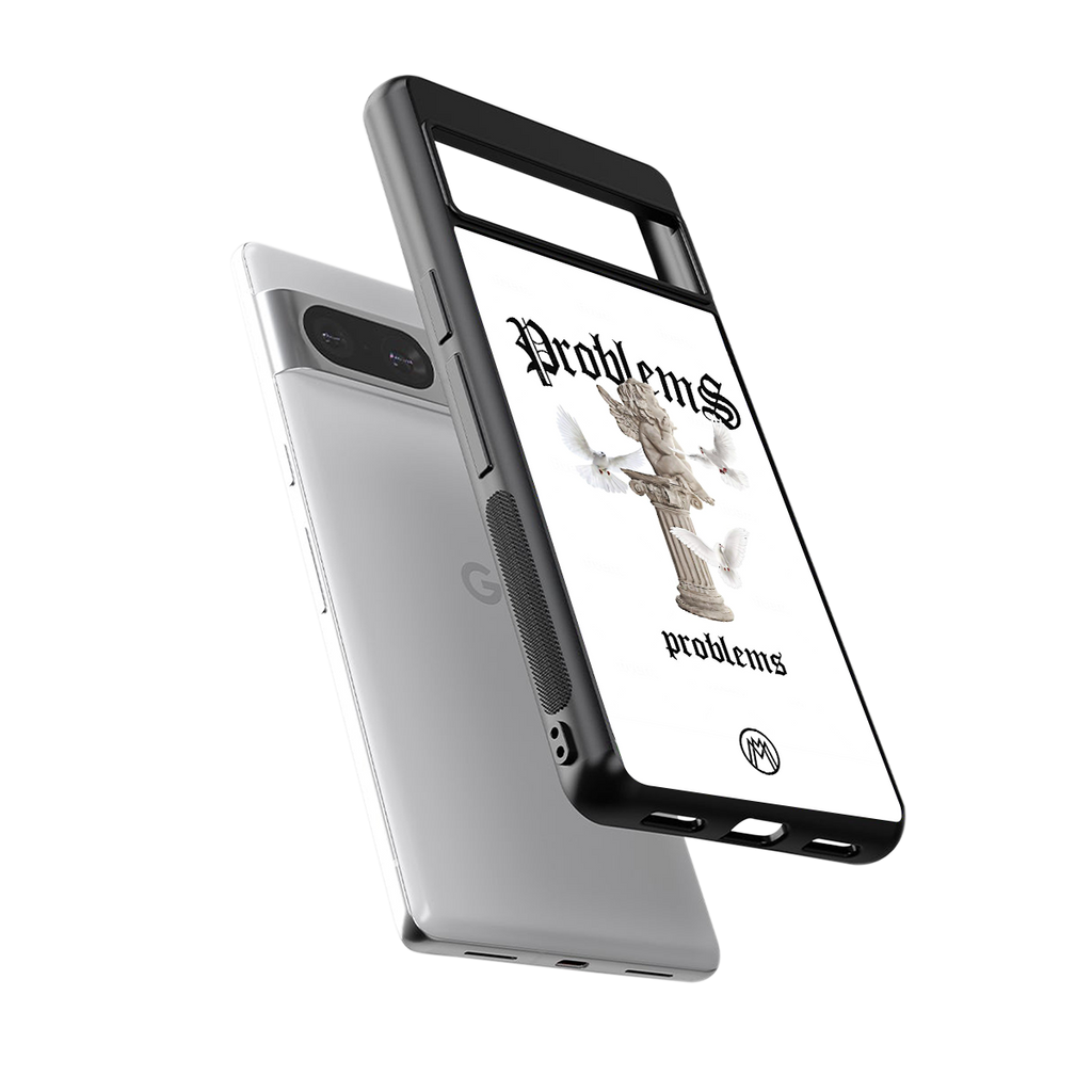 problems back phone cover | glass case for Google Pixel 8