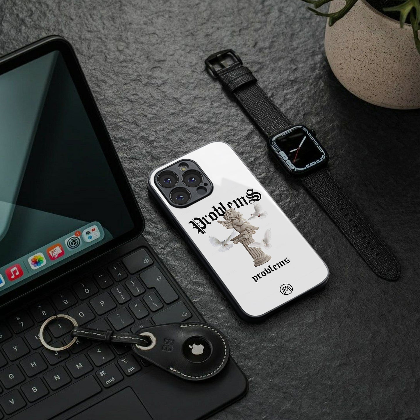 problems back phone cover | glass case for iphone 15 plus