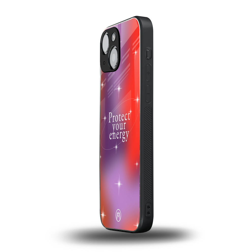 protect your energy back phone cover | glass case for iphone 13 mini