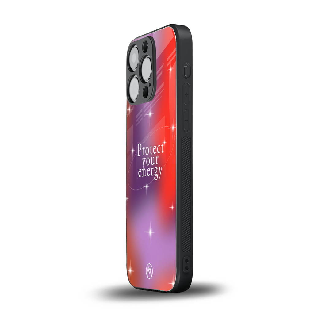 protect your energy back phone cover | glass case for iphone 13 pro