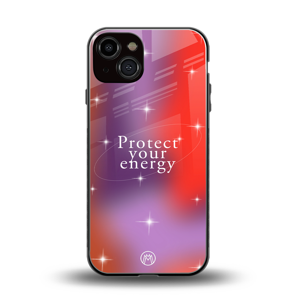 protect your energy back phone cover | glass case for iphone 13