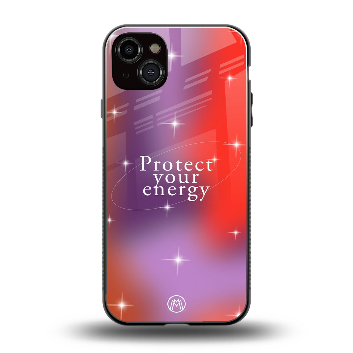 protect your energy back phone cover | glass case for iphone 15 plus
