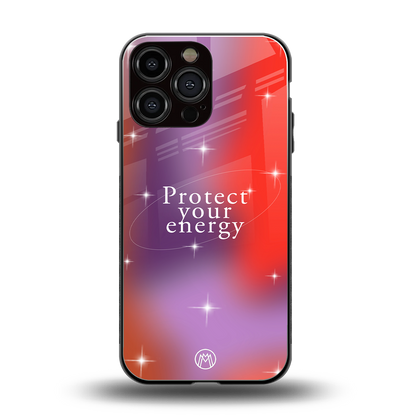 protect your energy back phone cover | glass case for iphone 14 pro max