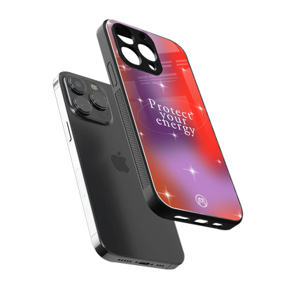 protect your energy back phone cover | glass case for iphone 14 pro max
