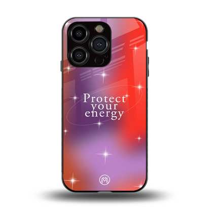 protect your energy back phone cover | glass case for iphone 14 pro