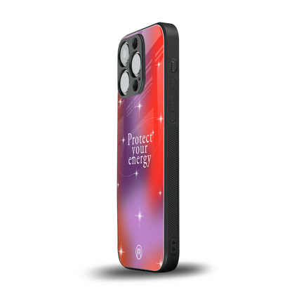 protect your energy back phone cover | glass case for iphone 14 pro