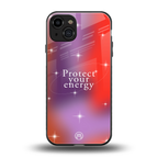 protect your energy back phone cover | glass case for iphone 15