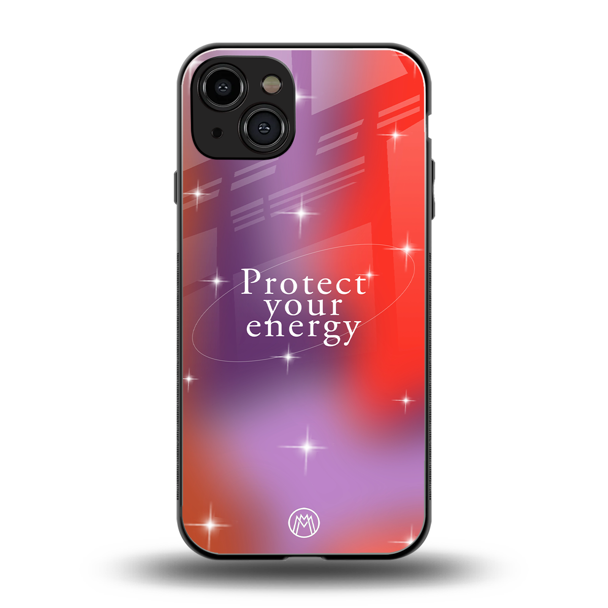 protect your energy back phone cover | glass case for iphone 15