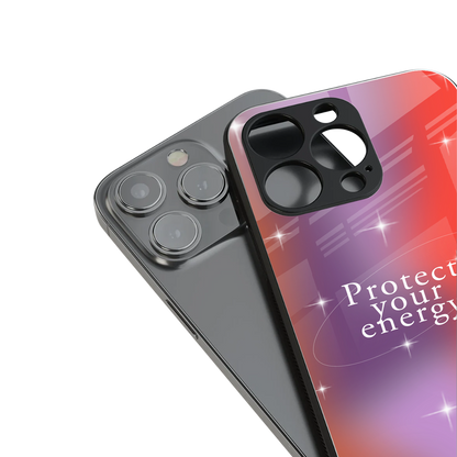 protect your energy back phone cover | glass case for iphone 14 pro max
