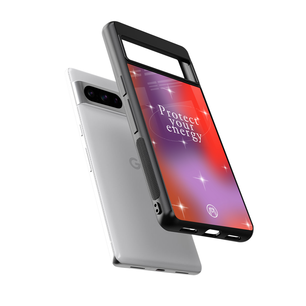 protect your energy back phone cover | glass case for google pixel 8 pro