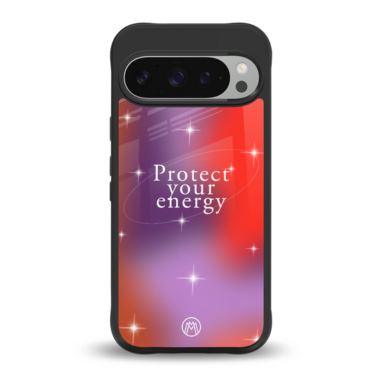 protect your energy back phone cover | glass case for google pixel 9 pro xl