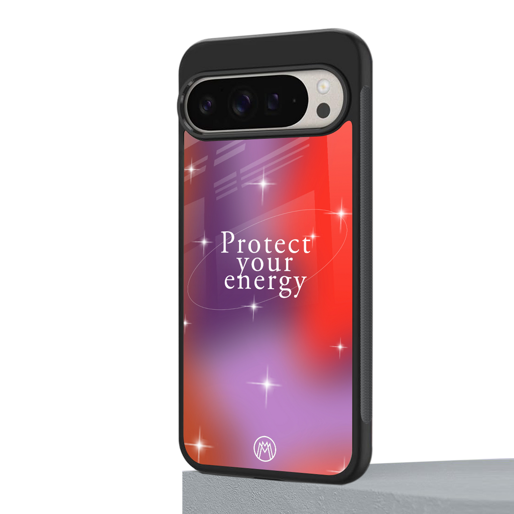 protect your energy back phone cover | glass case for google pixel 9 pro
