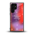 protect your energy back phone cover | glass case for samsung galaxy s23 ultra