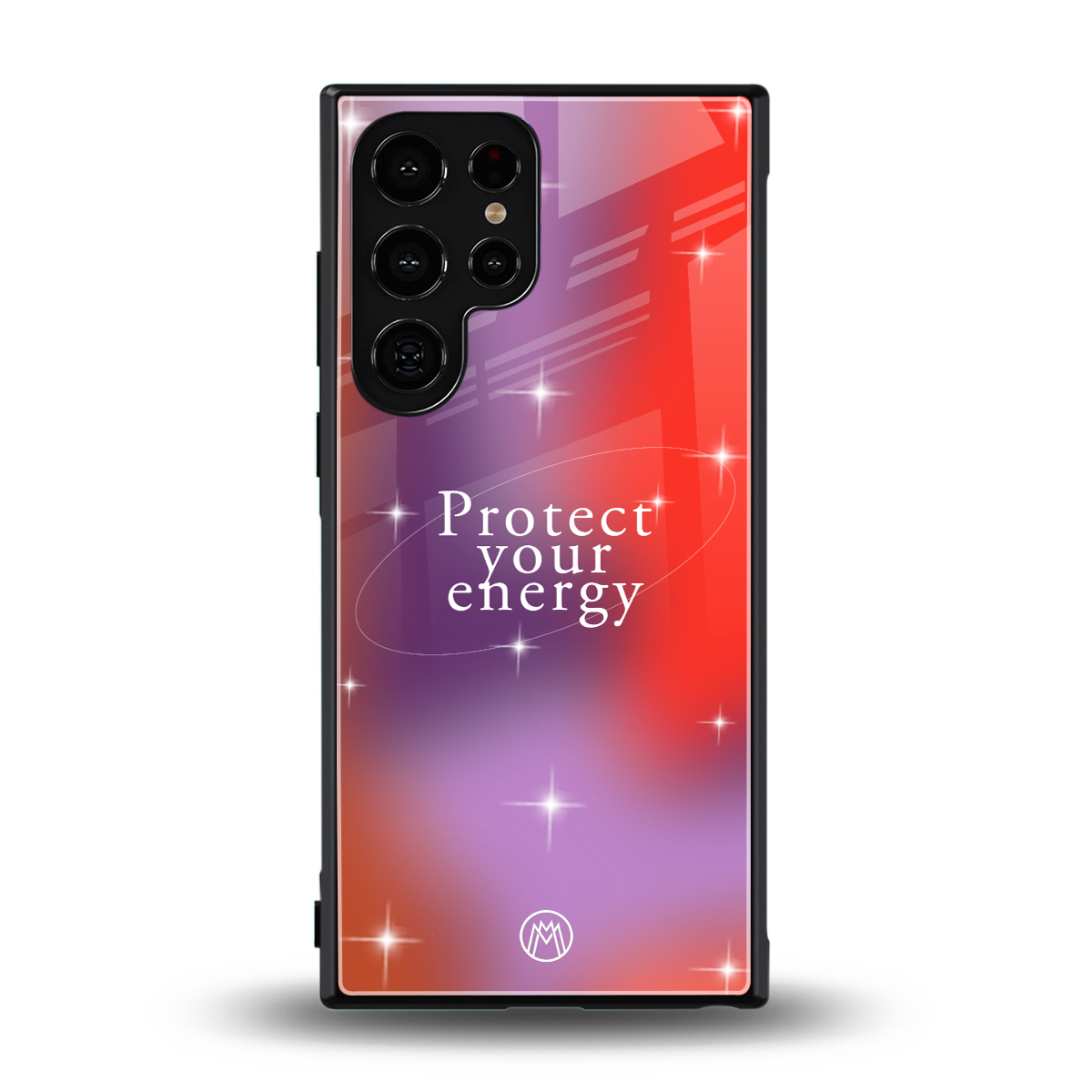 protect your energy back phone cover | glass case for samsung galaxy s23 ultra
