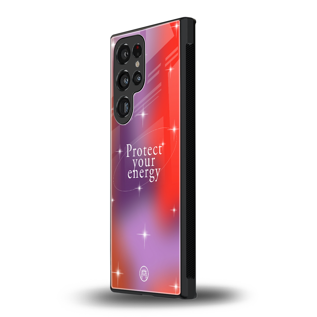 protect your energy back phone cover | glass case for samsung galaxy s23 ultra