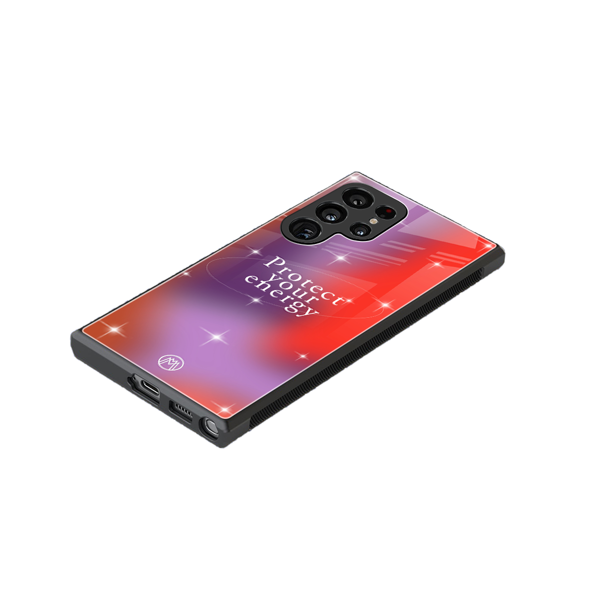 protect your energy back phone cover | glass case for samsung galaxy s24 ultra