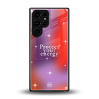 protect your energy back phone cover | glass case for samsung galaxy s25 ultra