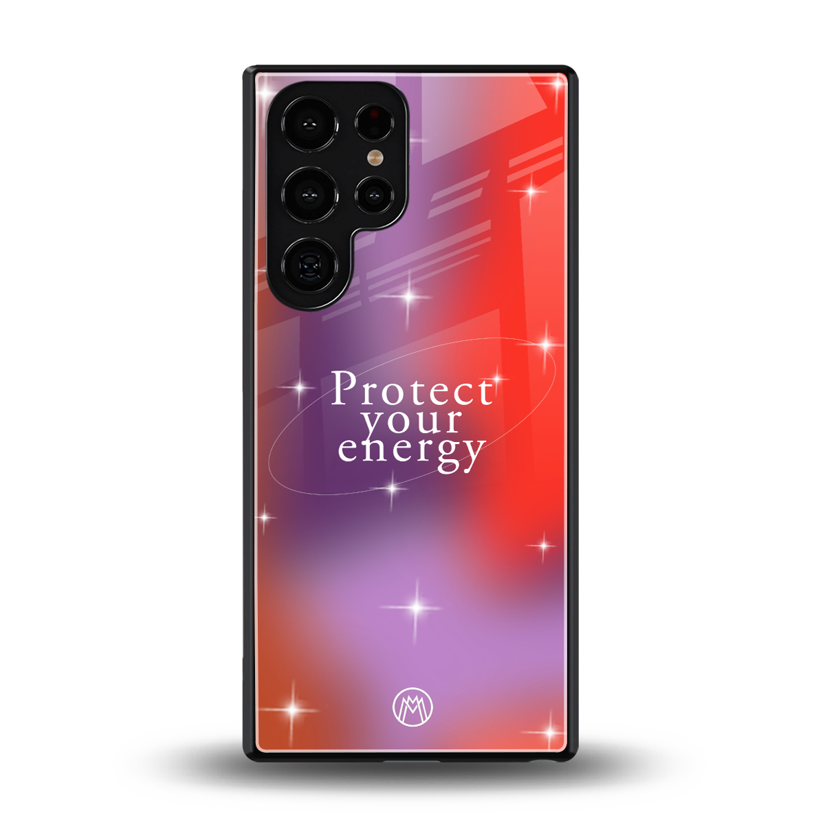 protect your energy back phone cover | glass case for samsung galaxy s25 ultra