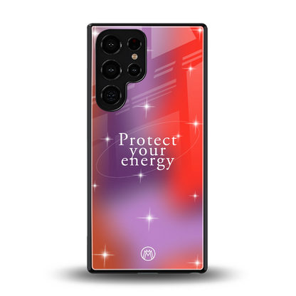 protect your energy back phone cover | glass case for samsung galaxy s25 ultra