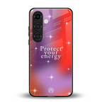 protect your energy back phone cover | glass case for samsung galaxy s25 plus