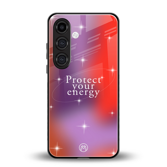 protect your energy back phone cover | glass case for samsung galaxy s24 fe