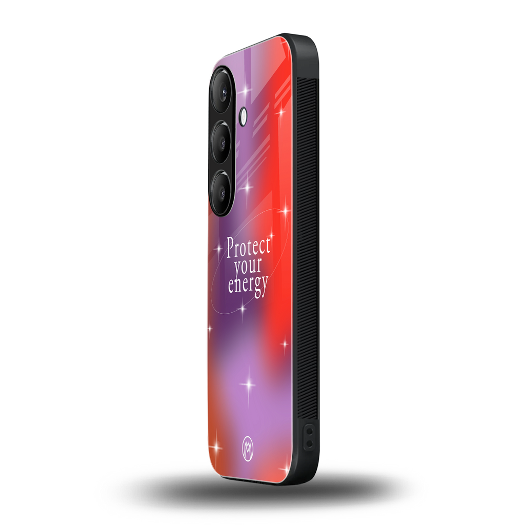 protect your energy back phone cover | glass case for samsung galaxy s25