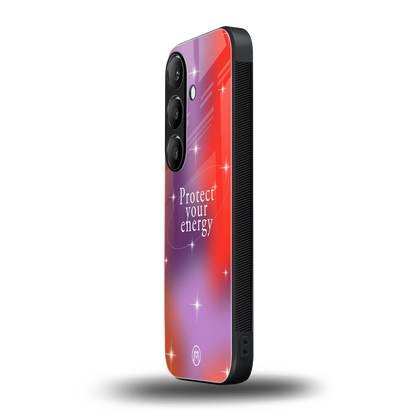 protect your energy back phone cover | glass case for samsung galaxy s24 fe