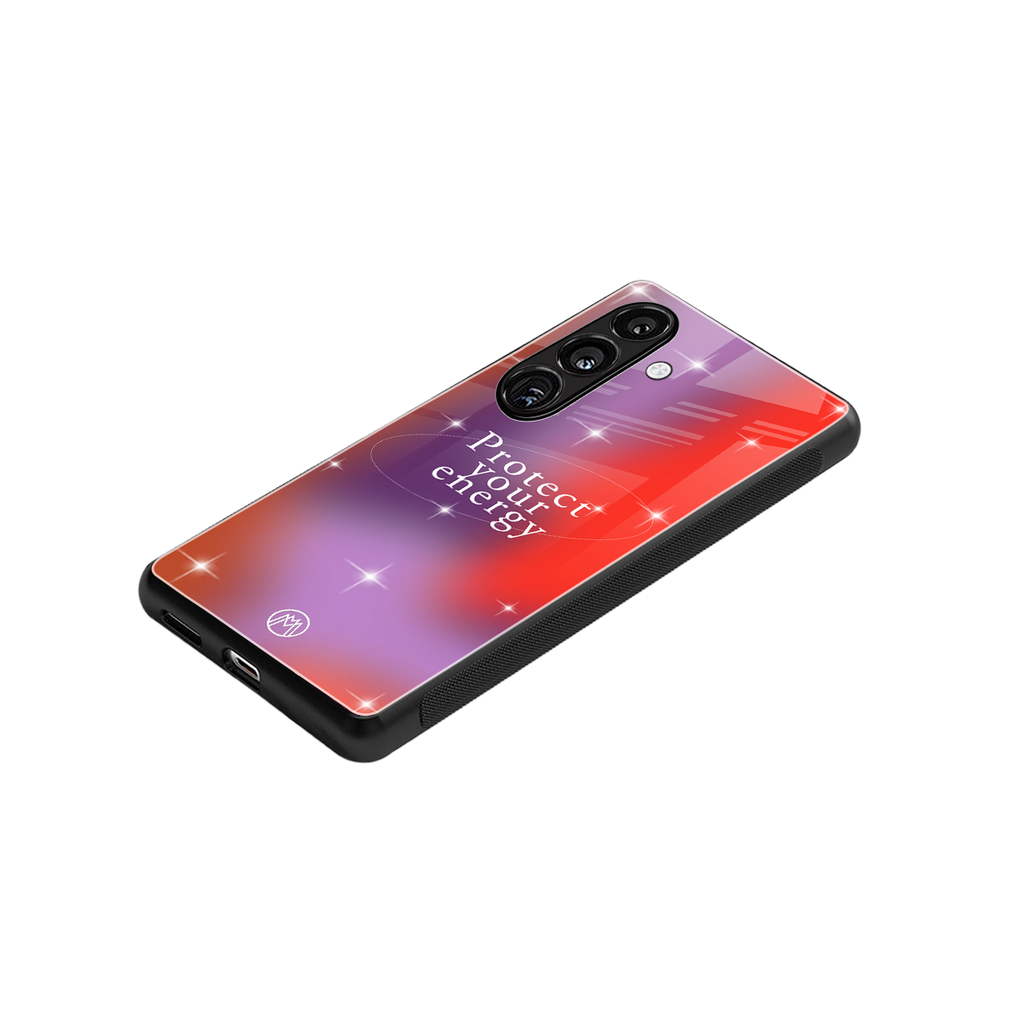 protect your energy back phone cover | glass case for samsung galaxy s24 fe