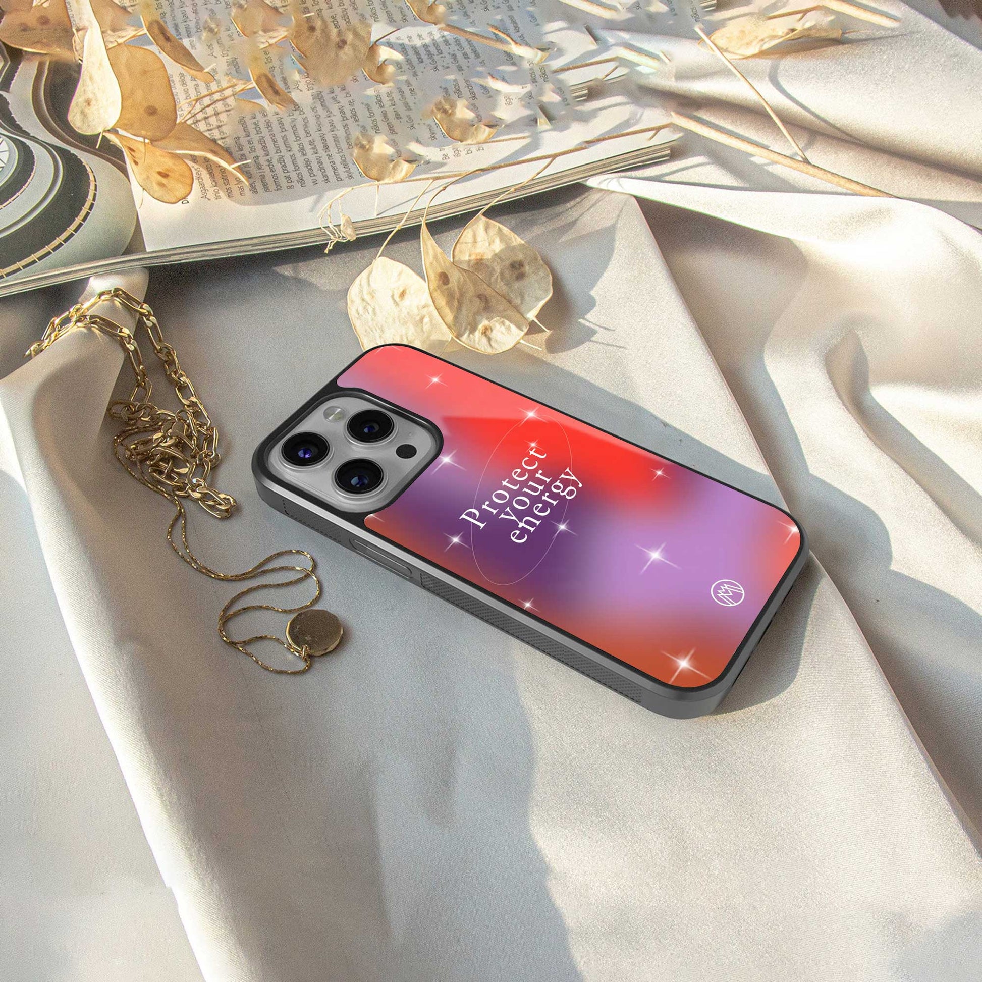 protect your energy back phone cover | glass case for iphone 13