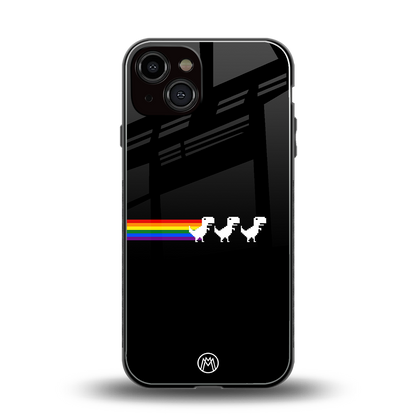 proud dinosaurs dark edition back phone cover | glass case for iphone 13