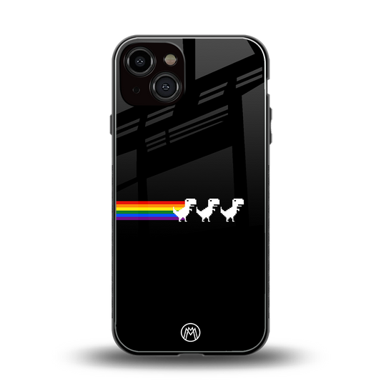 proud dinosaurs dark edition back phone cover | glass case for iphone 13