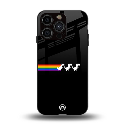 proud dinosaurs dark edition back phone cover | glass case for iphone 14 pro