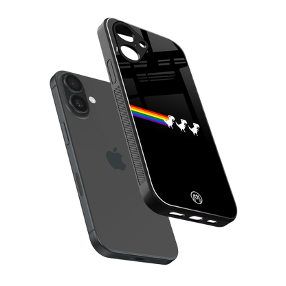 proud dinosaurs dark edition back phone cover | glass case for iphone 16
