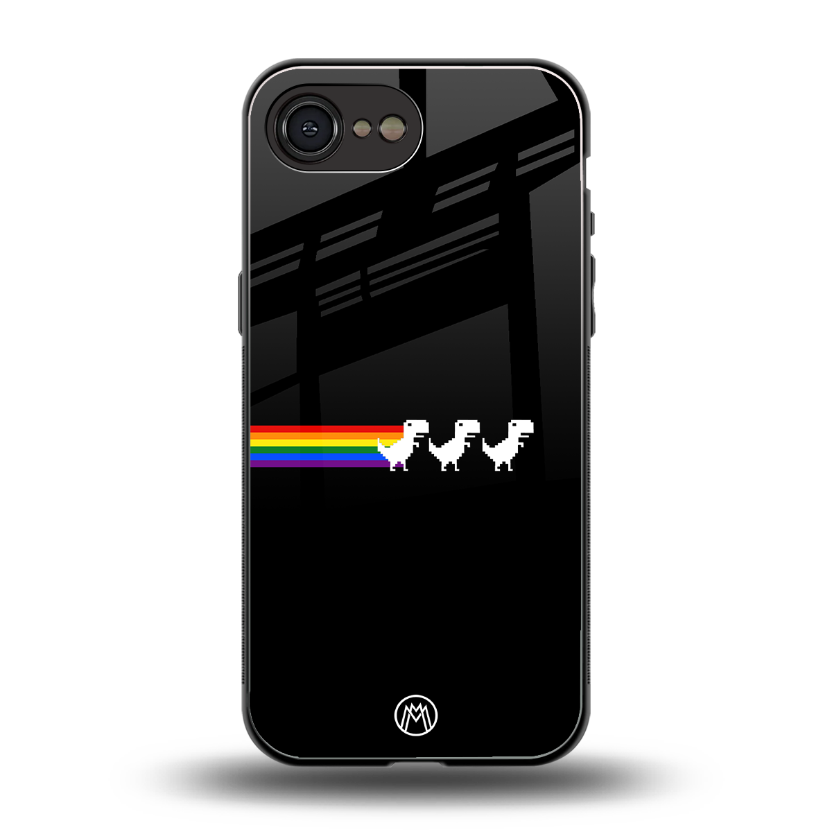 proud dinosaurs dark edition back phone cover | glass case for iphone 16e