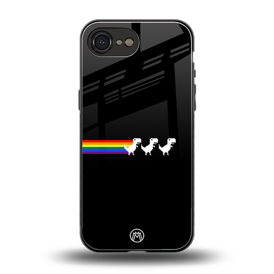 proud dinosaurs dark edition back phone cover | glass case for iphone 16e