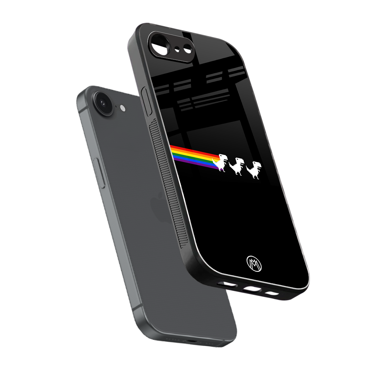 proud dinosaurs dark edition back phone cover | glass case for iphone 16e
