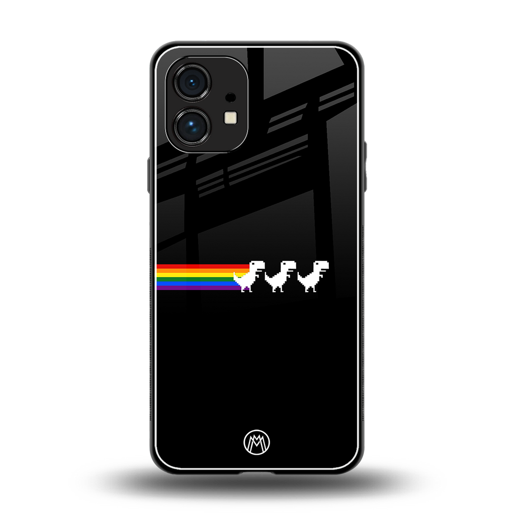 proud dinosaurs dark edition back phone cover | glass case for nothing phone 1