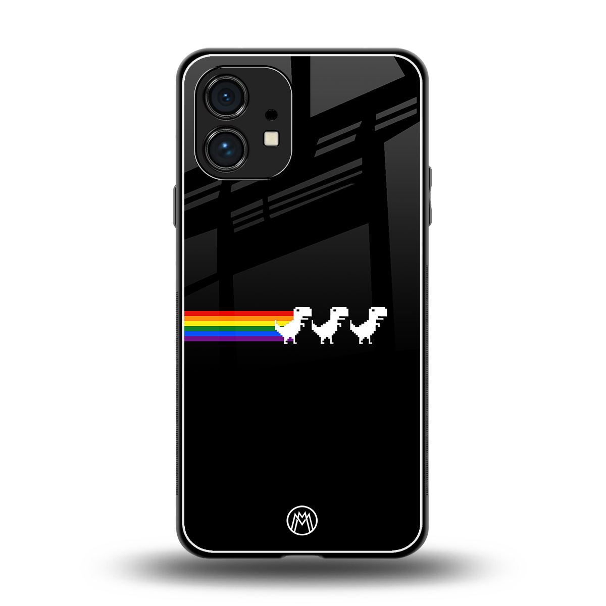 proud dinosaurs dark edition back phone cover | glass case for nothing phone 1